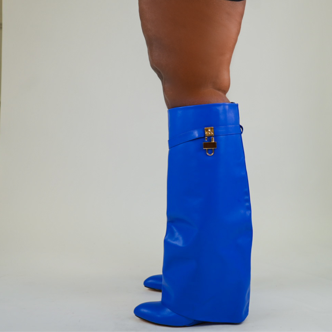 KAYLEE WIDE CALF - ROYAL BLUE